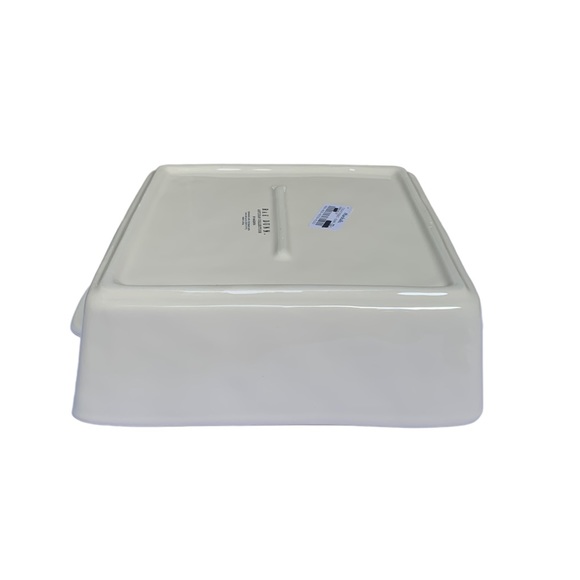 Rae Dunn CASSEROLE Baking Dish Pan White Black Large Letters Dimples NWT 2017 OG - Picture 10 of 15
